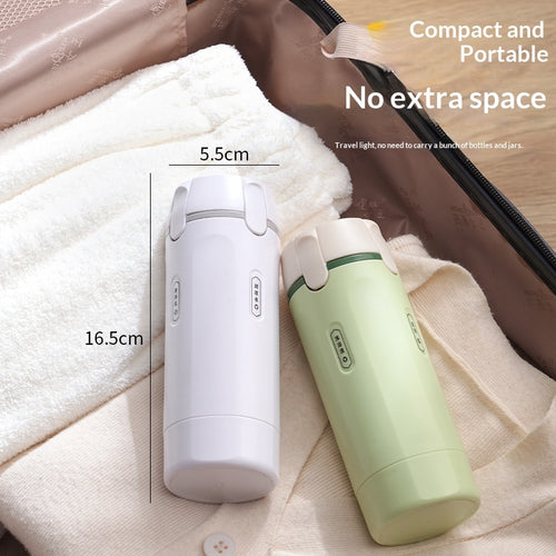 4-i-1 Reseflaska – Läckagesäker behållare för schampo, balsam & lotion